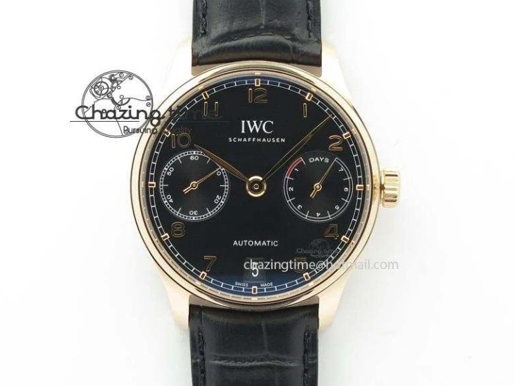 MIROTIME 0412 EasyCare Portuguese Real PR IW500705 ZF 1:1 Best Edition On Blue Leather Strap A52010 V 7310